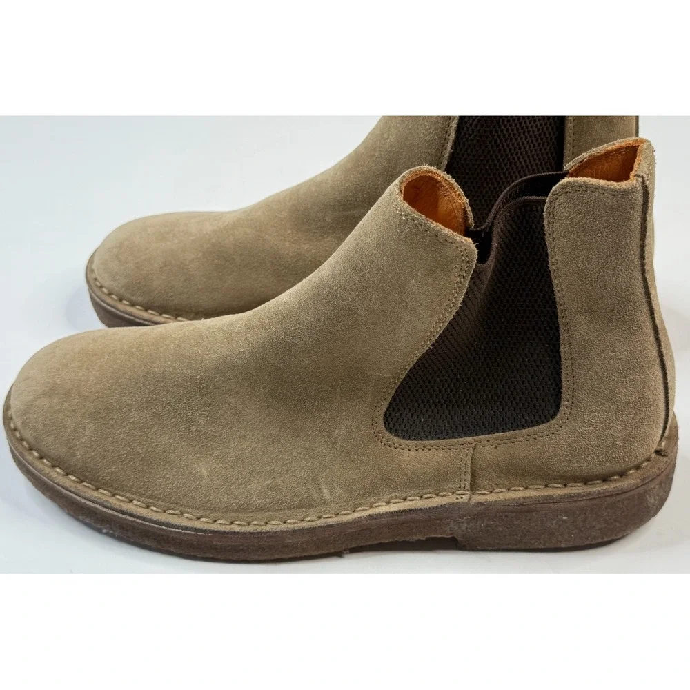 Astorflex Men's Handmade Bitflex‎ Brown Suede Chelsea Boots Size EU 42 - US 9